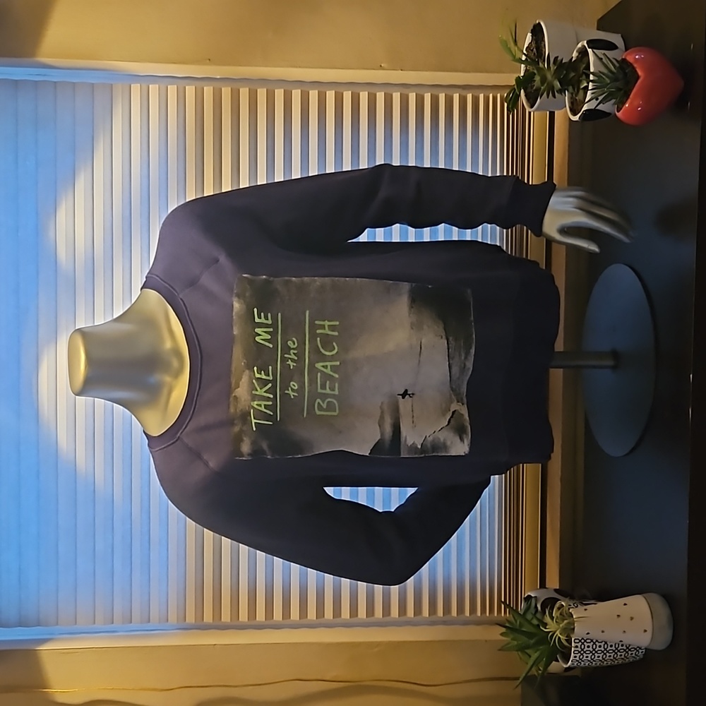 EUC American Eagle 'Take Me to the Beach' Crewneck Sweatshirt - Size M